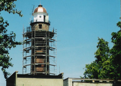 Latarnia Morska, remont, nowa kopuła, 2003